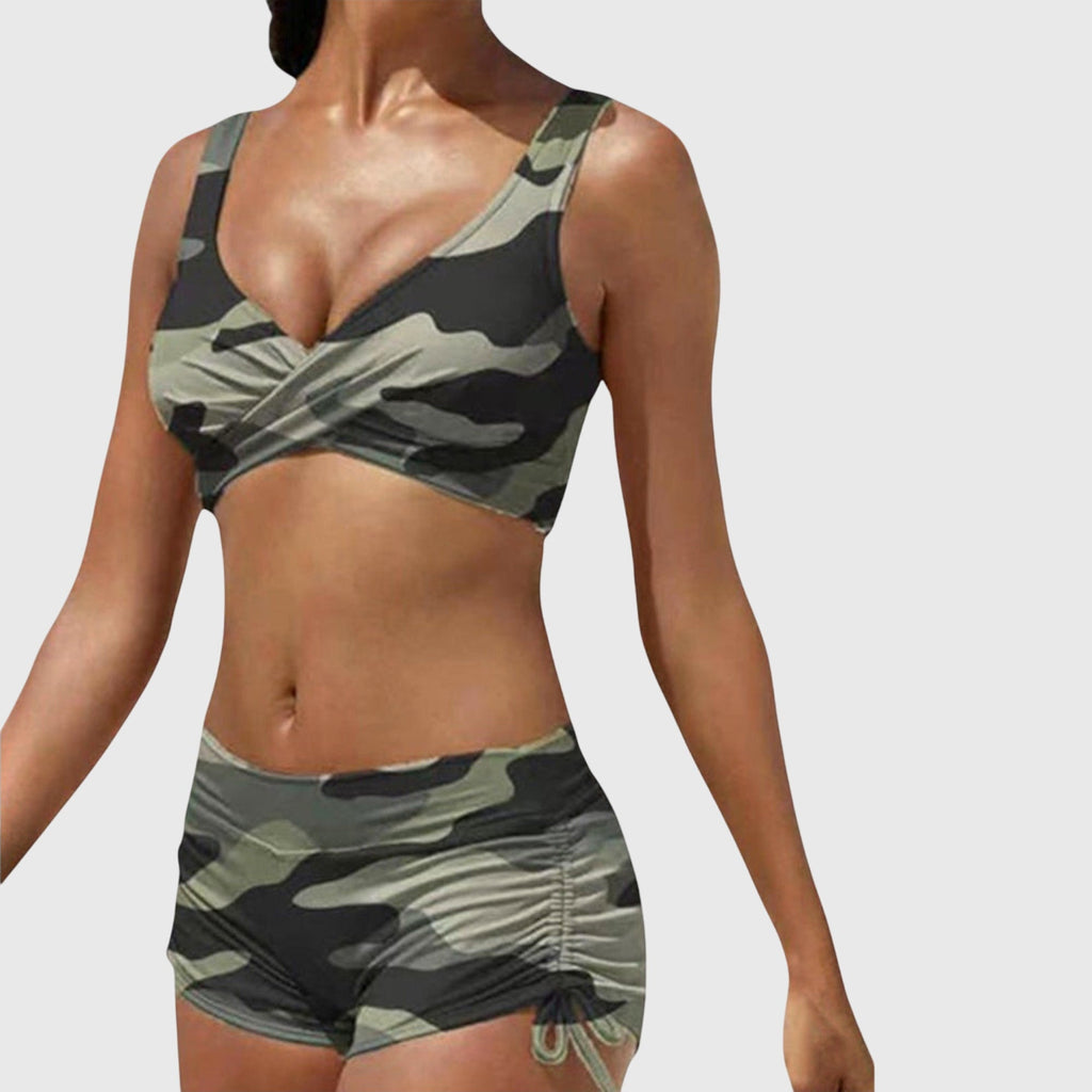 Bikini Anabella de Vega Madrid en color brillante, con diseño moderno y estilo elegante para playa o piscina.