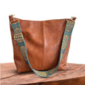 Bolso tote de piel Sofía de Vega Madrid, en color marrón, con asas robustas y diseño elegante para uso diario.