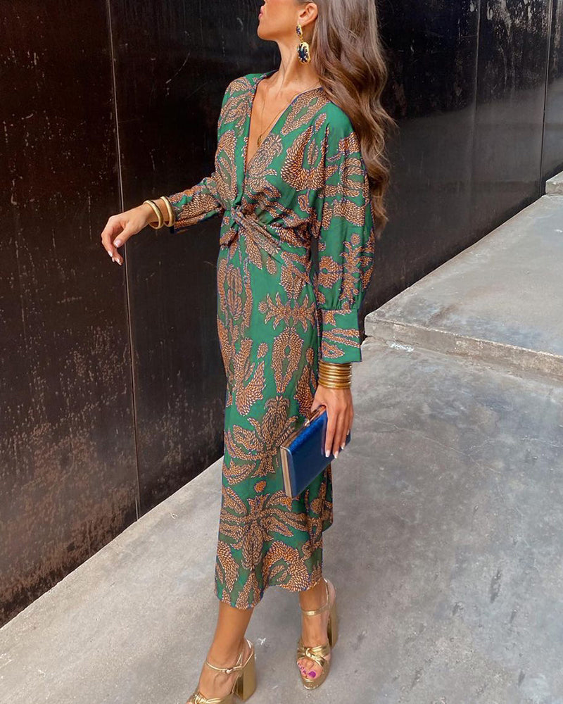 Celeste | Vestido midi floral elegante