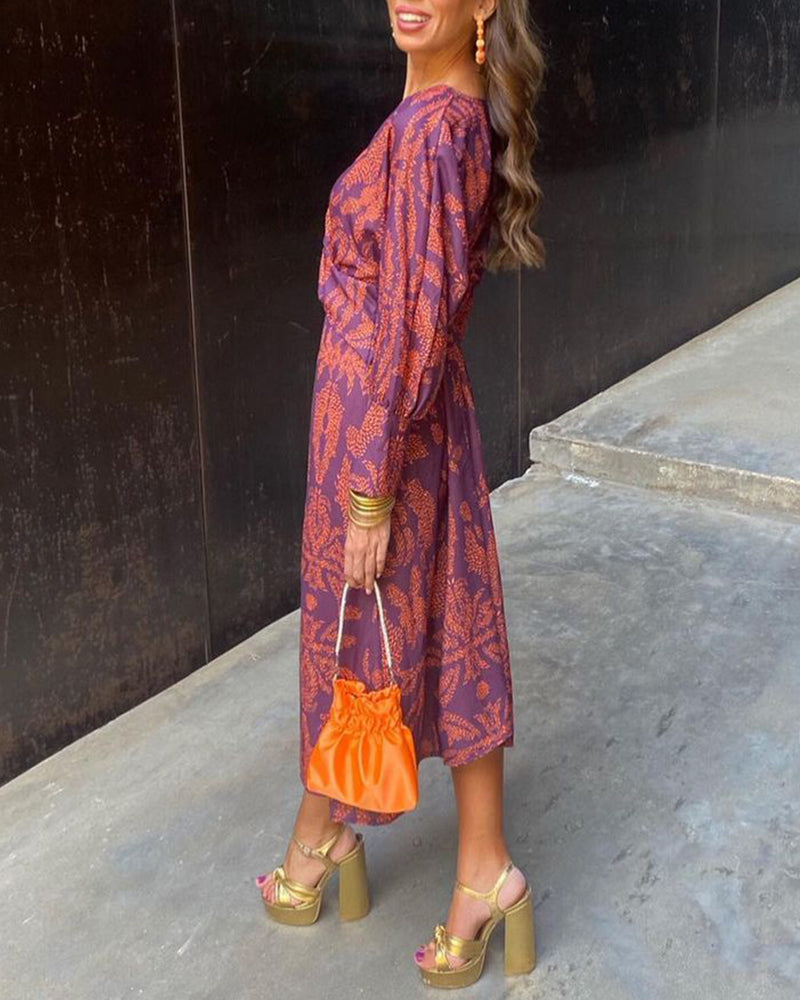 Celeste | Vestido midi floral elegante