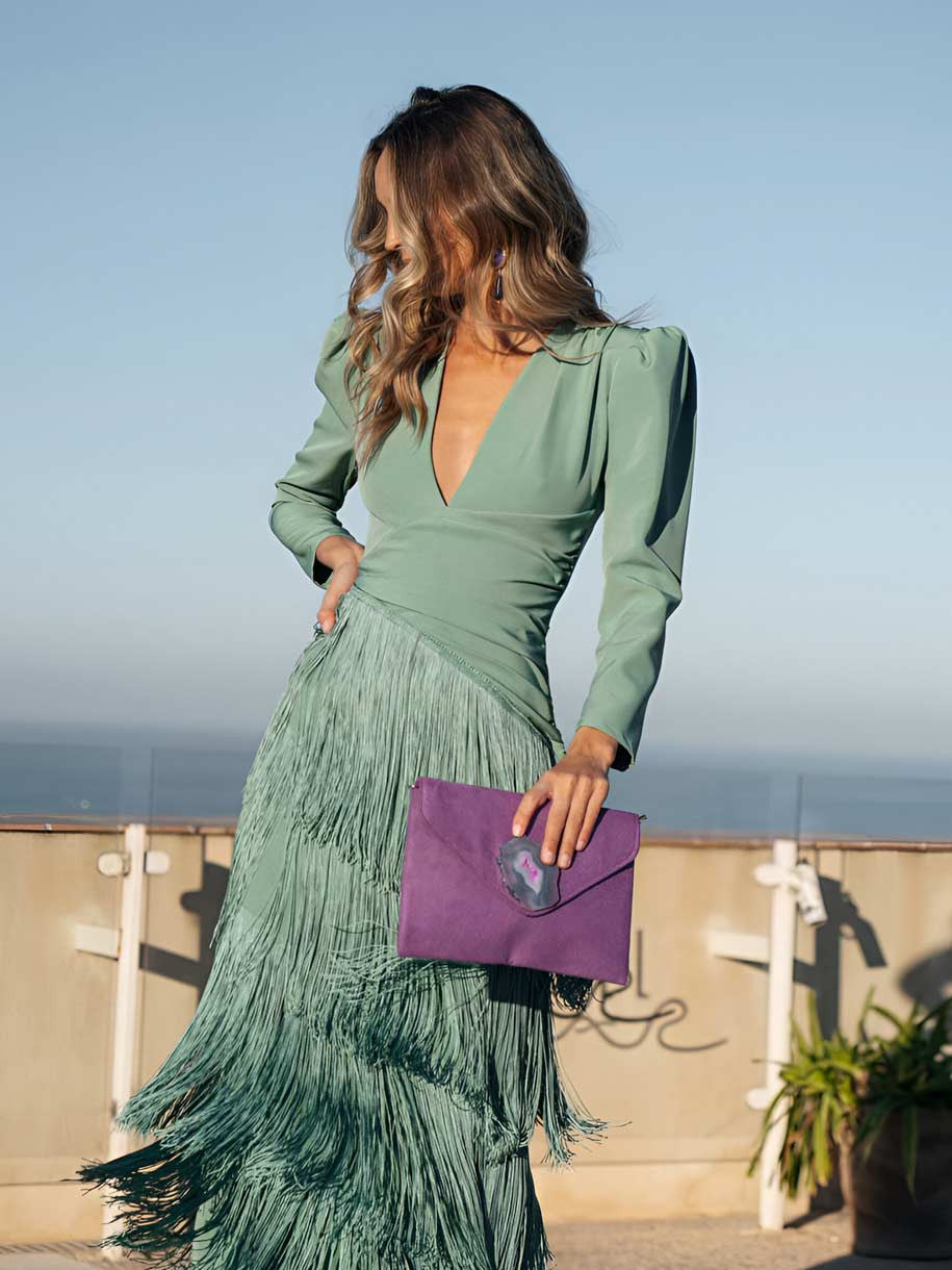 Vestido Ronda con Flecos