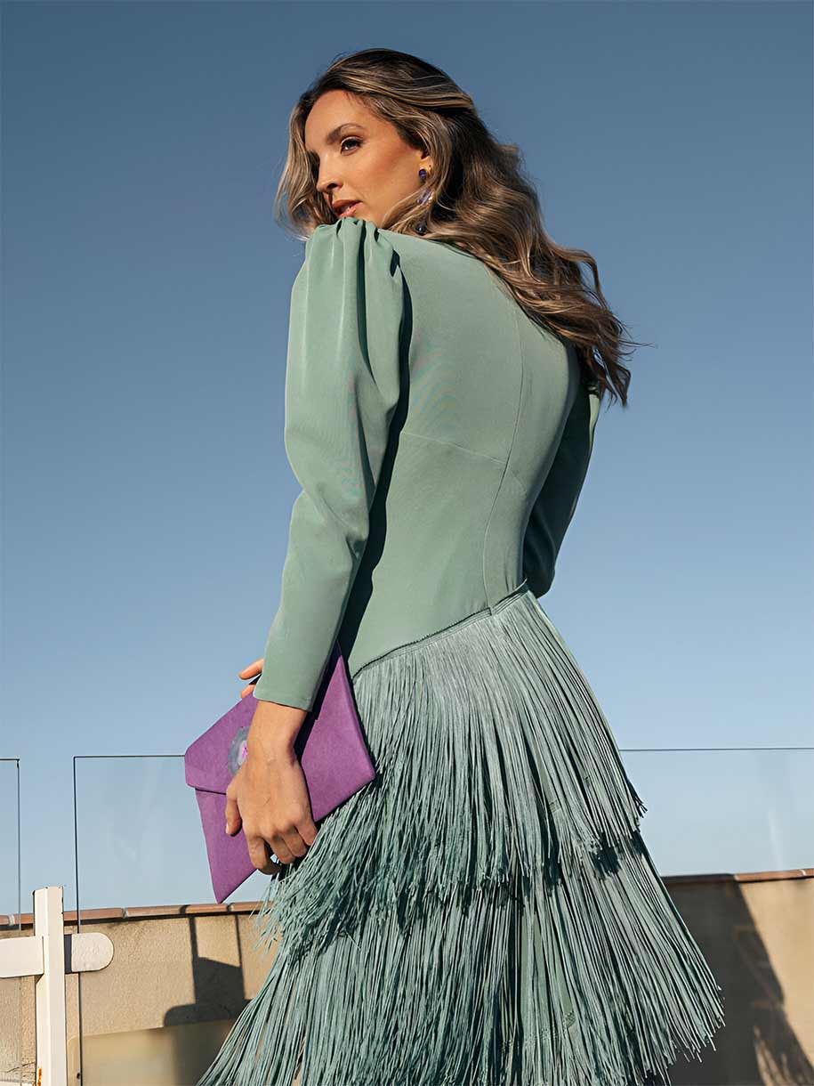 Vestido Ronda con Flecos