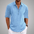 Camisa Riviera de Vega Madrid, estilo casual con diseño elegante y detalles en colores vibrantes, vista frontal en color claro.
