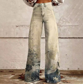 Pantalón bohemio elegante de Vega Madrid, con estilo relajado y detalles en tela suave, ideal para looks modernos y casuales.