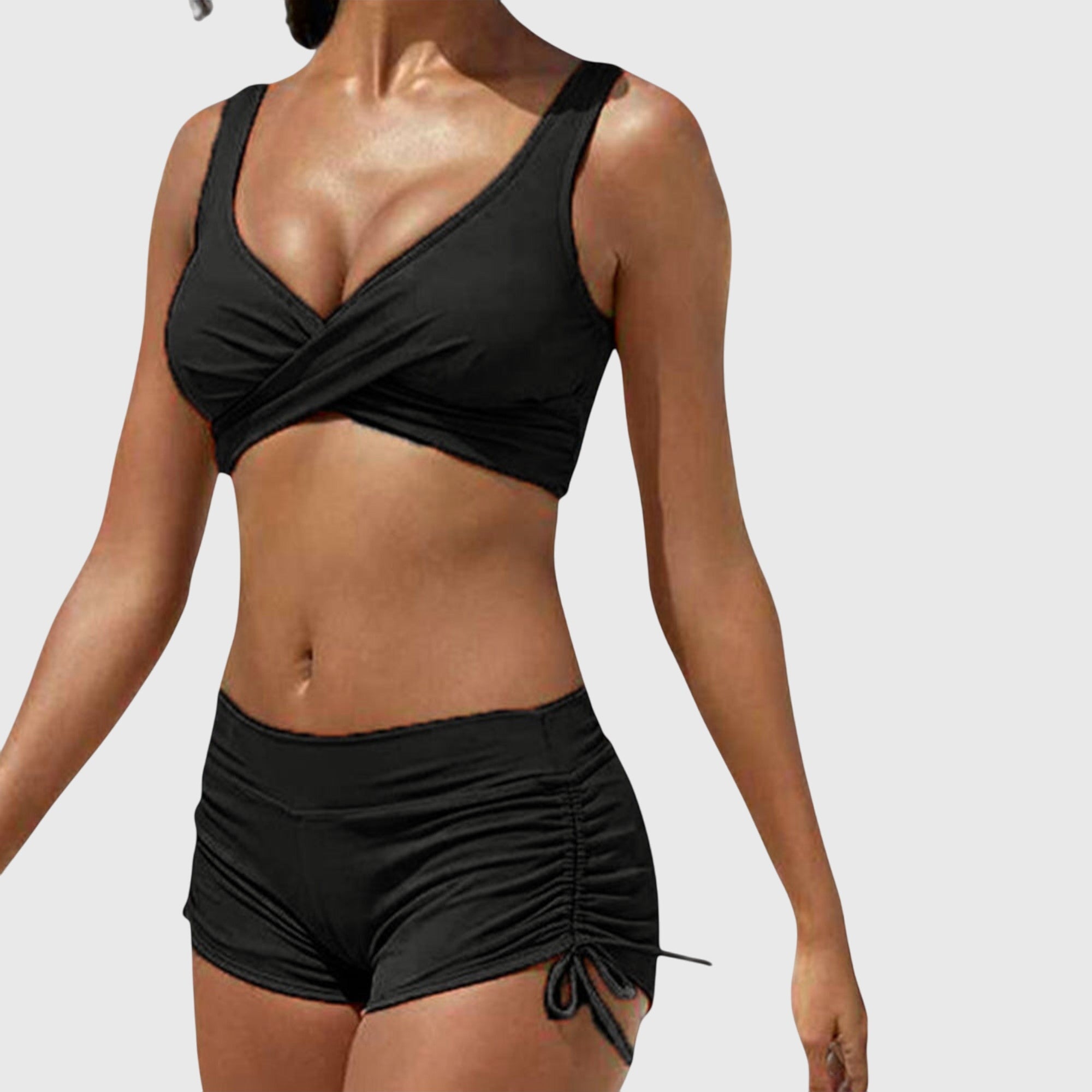 Bikini Anabella de Vega Madrid en color vibrante, con diseño estilo moderno y detalles elegantes para la playa o piscina.