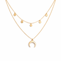 Luna | Collar Dorado Elegante con Motivo de Luna