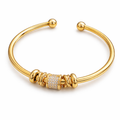 Luna | Pulsera Ajustable con Charms Dorados