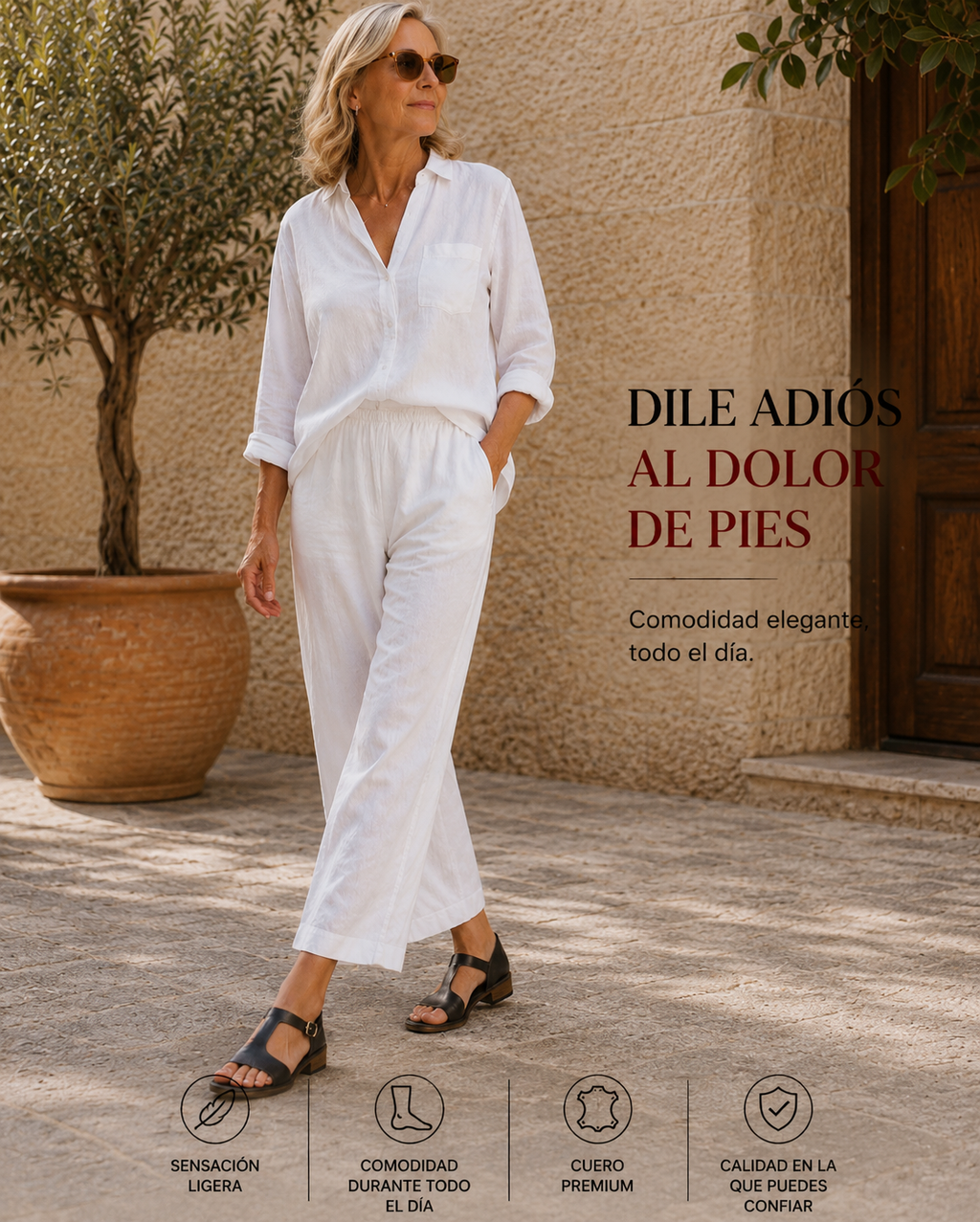 Sandalias Amalfi Comfort de Vega Madrid, con tiras y suela acolchada, ideales para comodidad y estilo en verano.