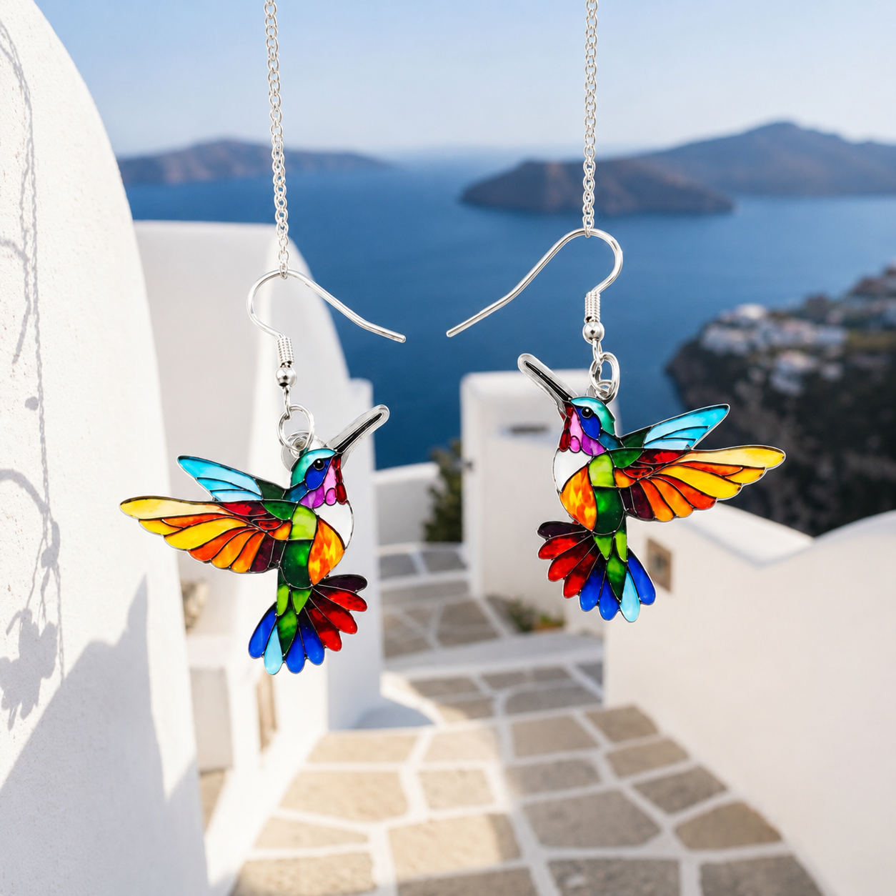 Eli | Collar Colibrí + Pendientes de Regalo