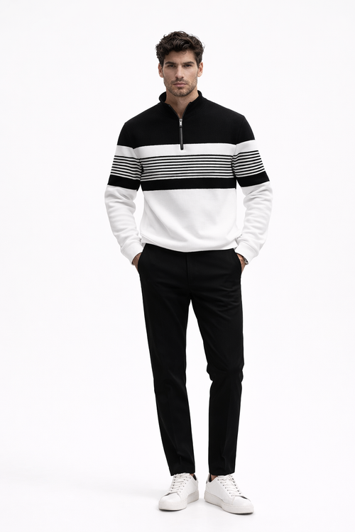 Carlos | Conjunto Casual con Media Cremallera y Pantalón - Vega Madrid