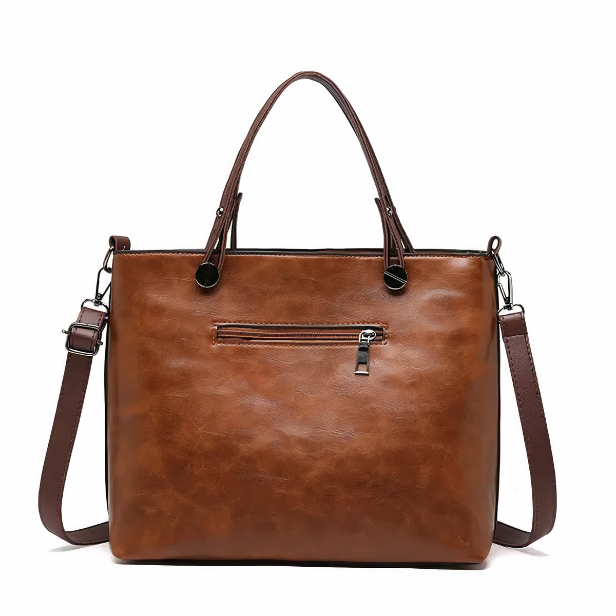 Bolso de piel Sydney de Vega Madrid, bolso versátil con asa superior y diseño elegante en color negro.