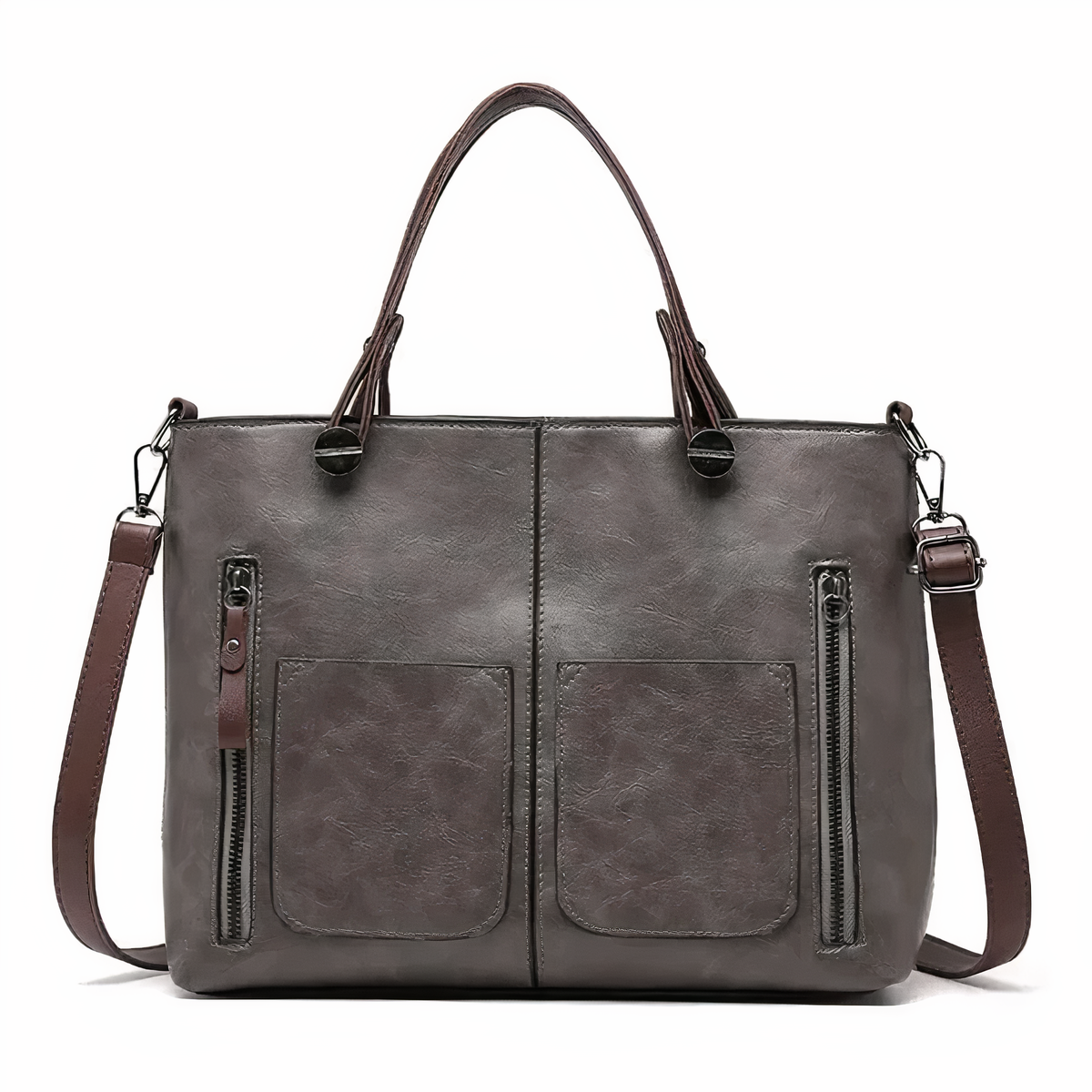 Bolso de piel Sydney de Vega Madrid, bolso versátil con asas cortas y detalles elegantes en piel de alta calidad.