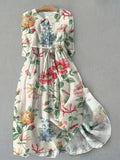 Vestido floral elegante Siena de Vega Madrid para mujer, con diseño femenino y estilo cómodo para ocasiones especiales.