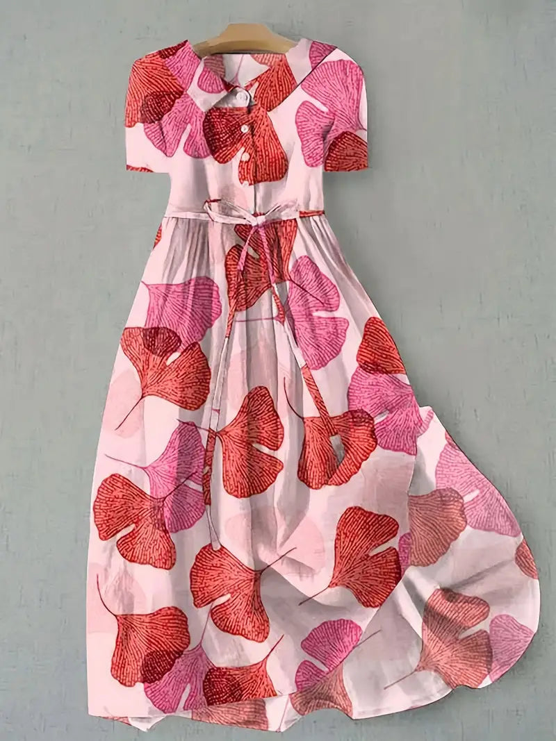 Vestido Petalia de Vega Madrid con diseño floral, elegante y cómodo para mujer, ideal para looks casuales y sofisticados.