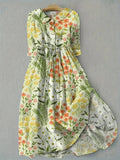 Vestido floral Isla Meadow de Vega Madrid, vestido para mujer con diseño elegante y cómodo para usar todo el día.