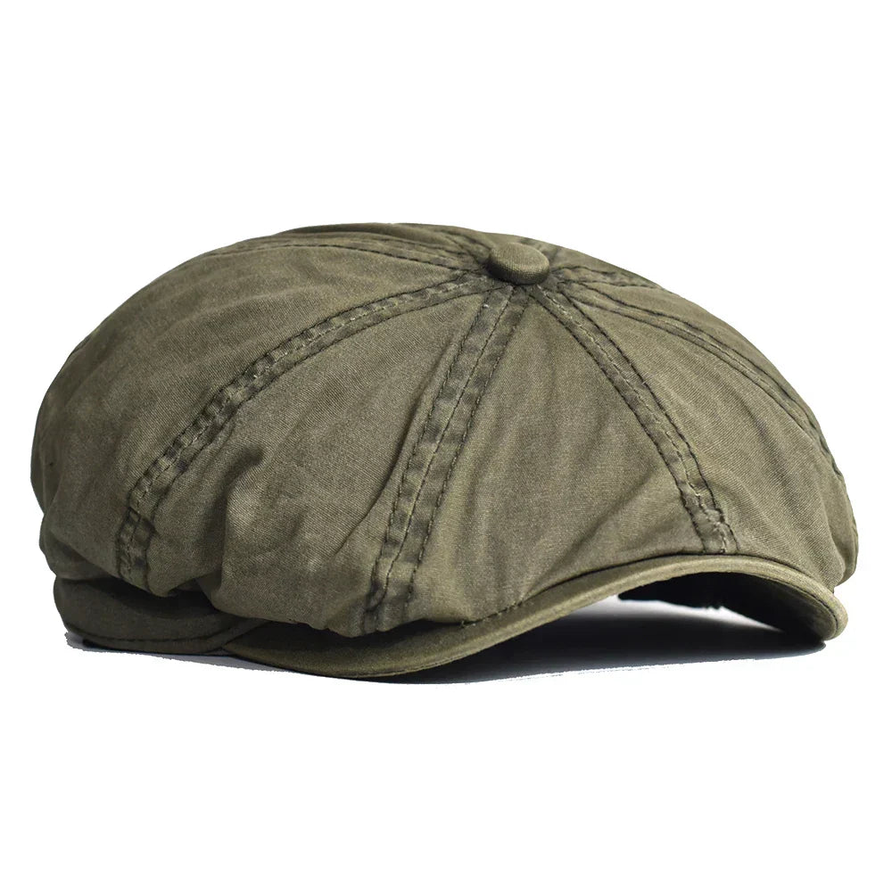 Gorra vintage de algodón Fabio de Vega Madrid, vista frontal con diseño clásico y estilo retro en color neutro.