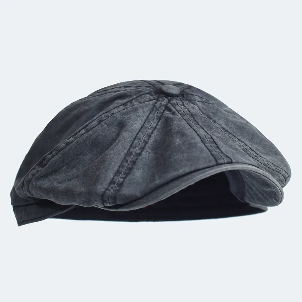 Gorra vintage de algodón Fabio de Vega Madrid, estilo clásico y cómodo, vista frontal en color neutro.