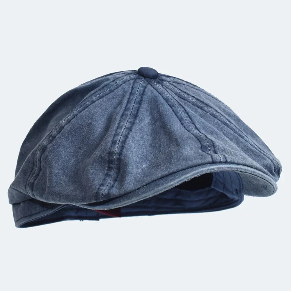 Gorra vintage de algodón Fabio de Vega Madrid, estilo clásico y cómodo con diseño en tonos neutros, vista frontal en la imagen.