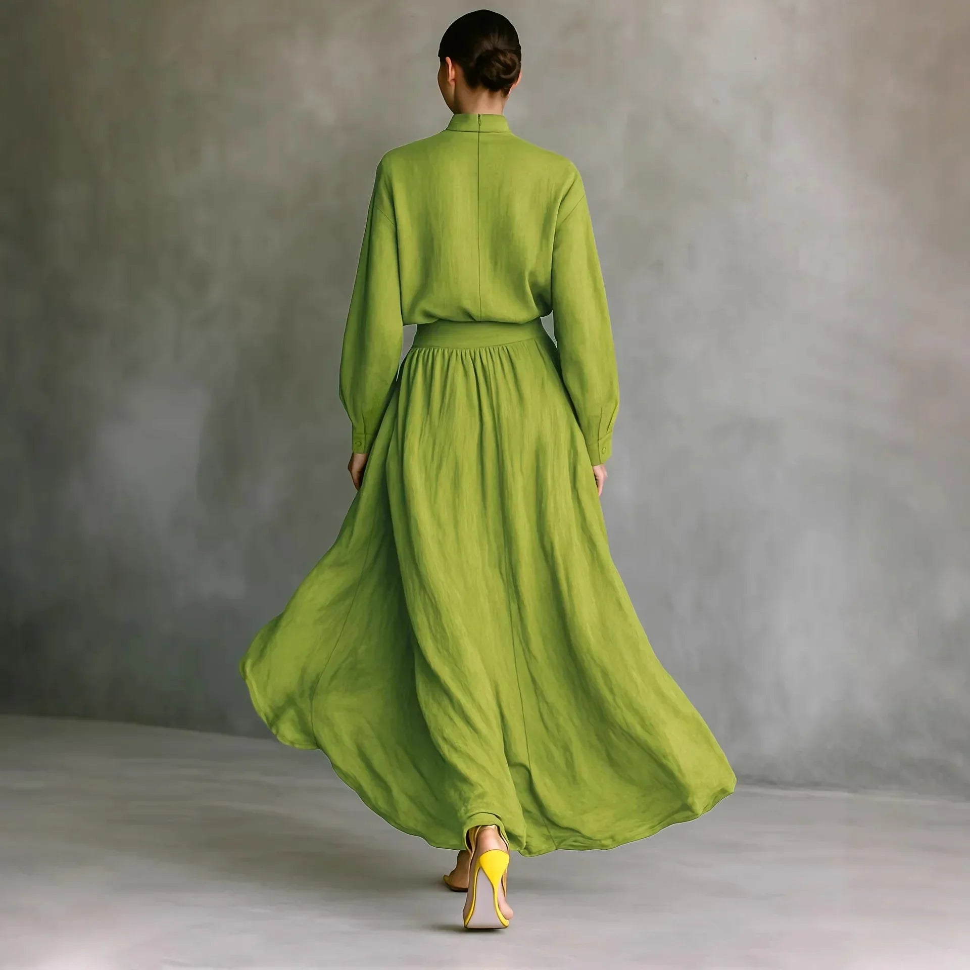 Conjunto Helena Oasis en color verde de Vega Madrid, ropa de mujer con diseño elegante y cómodo.