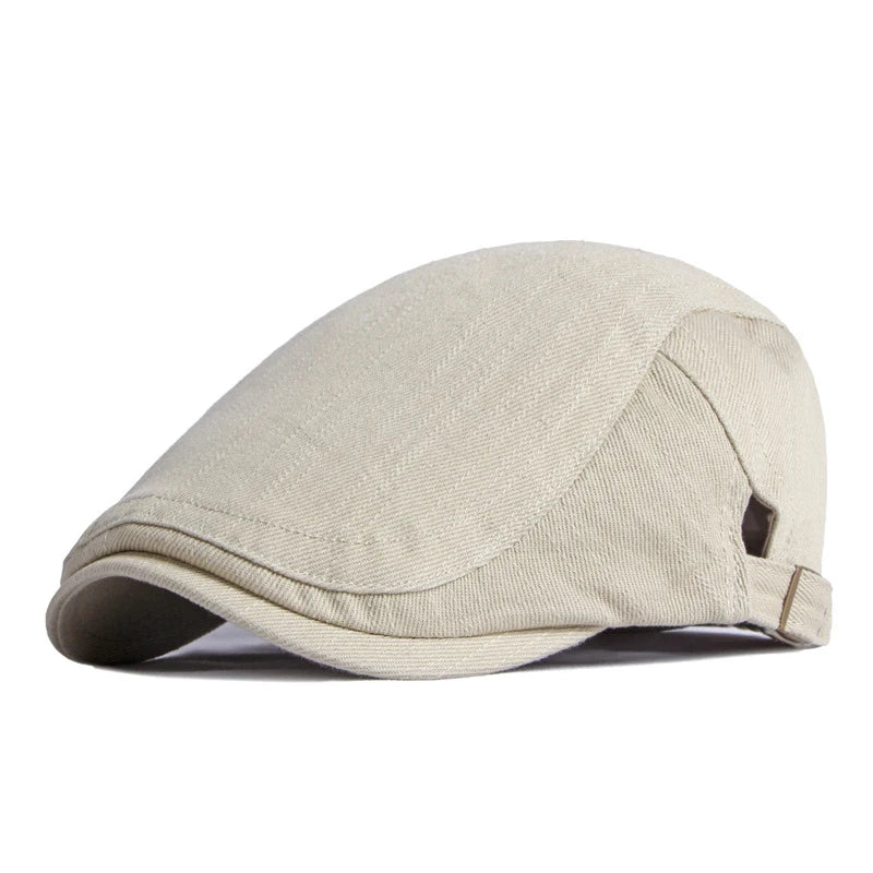 Gorra ajustable para hombre Samuel de Vega Madrid, vista frontal con diseño clásico y material de alta calidad.