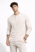 Marco | Camiseta Henley Texturizada con Botones Frontales - Vega Madrid