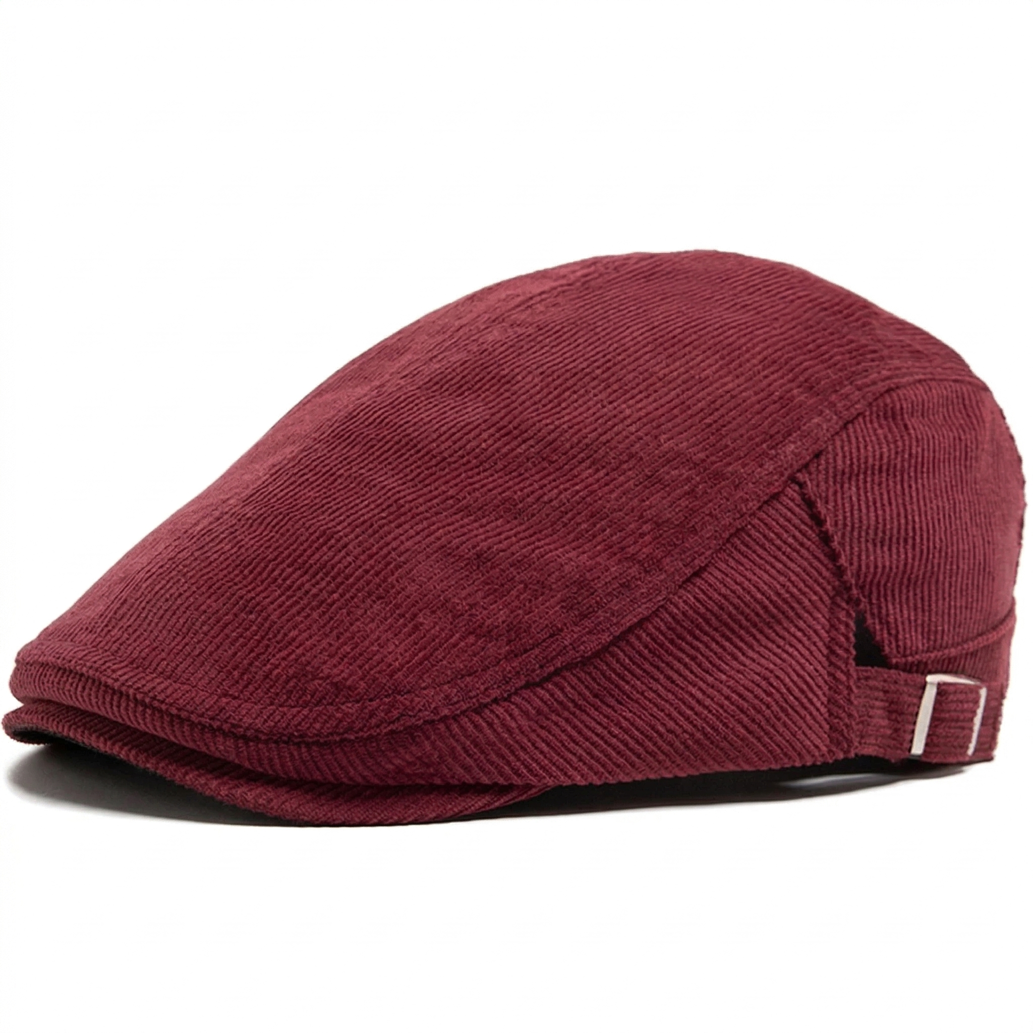 Gorra de pana para hombre Vega Madrid Pablo, vista frontal en color marrón, con textura suave y diseño clásico.