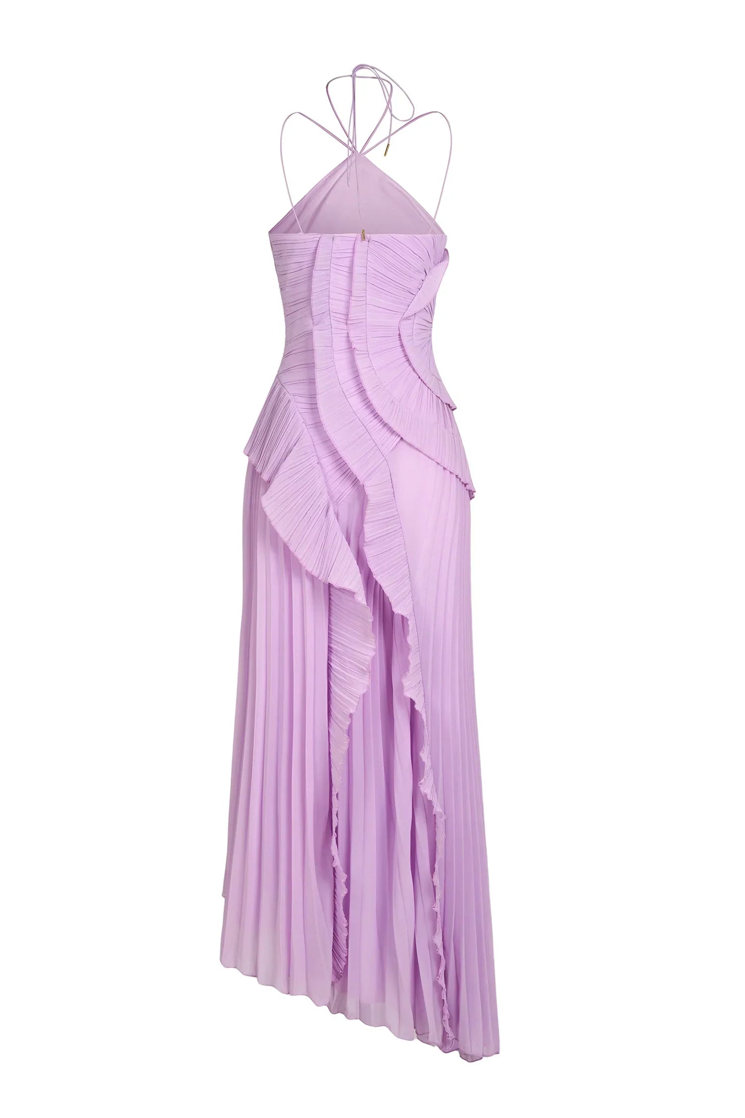 Marina I Vestido Elegante con Volantes y Corte Asimétrico - Vega Madrid