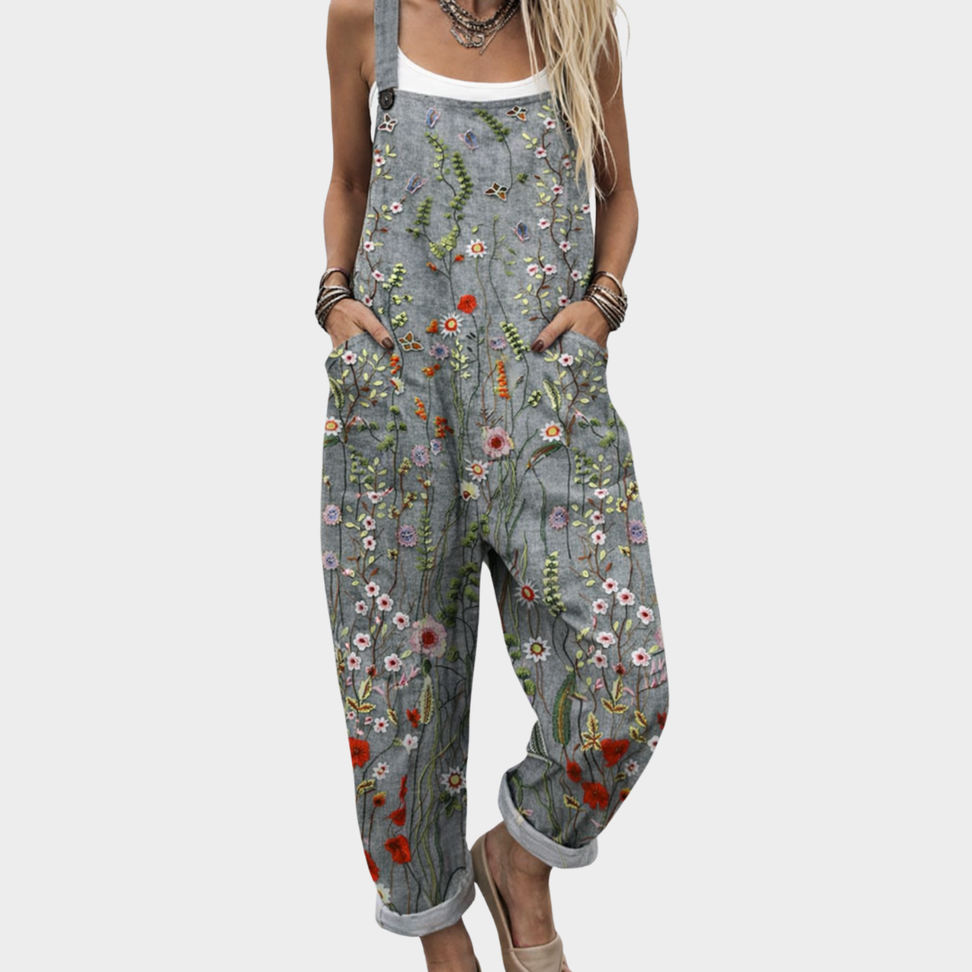 Mono campestre floral Maia de Vega Madrid con estampado colorido y diseño elegante en tela suave y cómoda.
