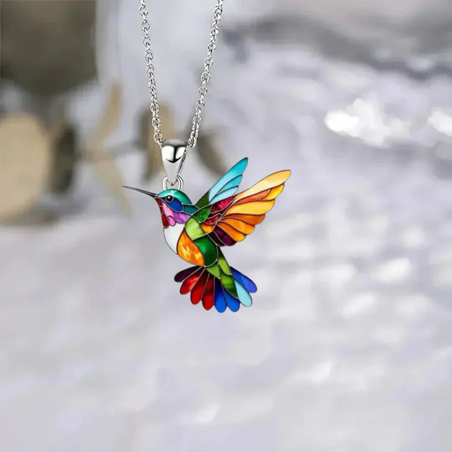 Eli | Collar Colibrí + Pendientes de Regalo