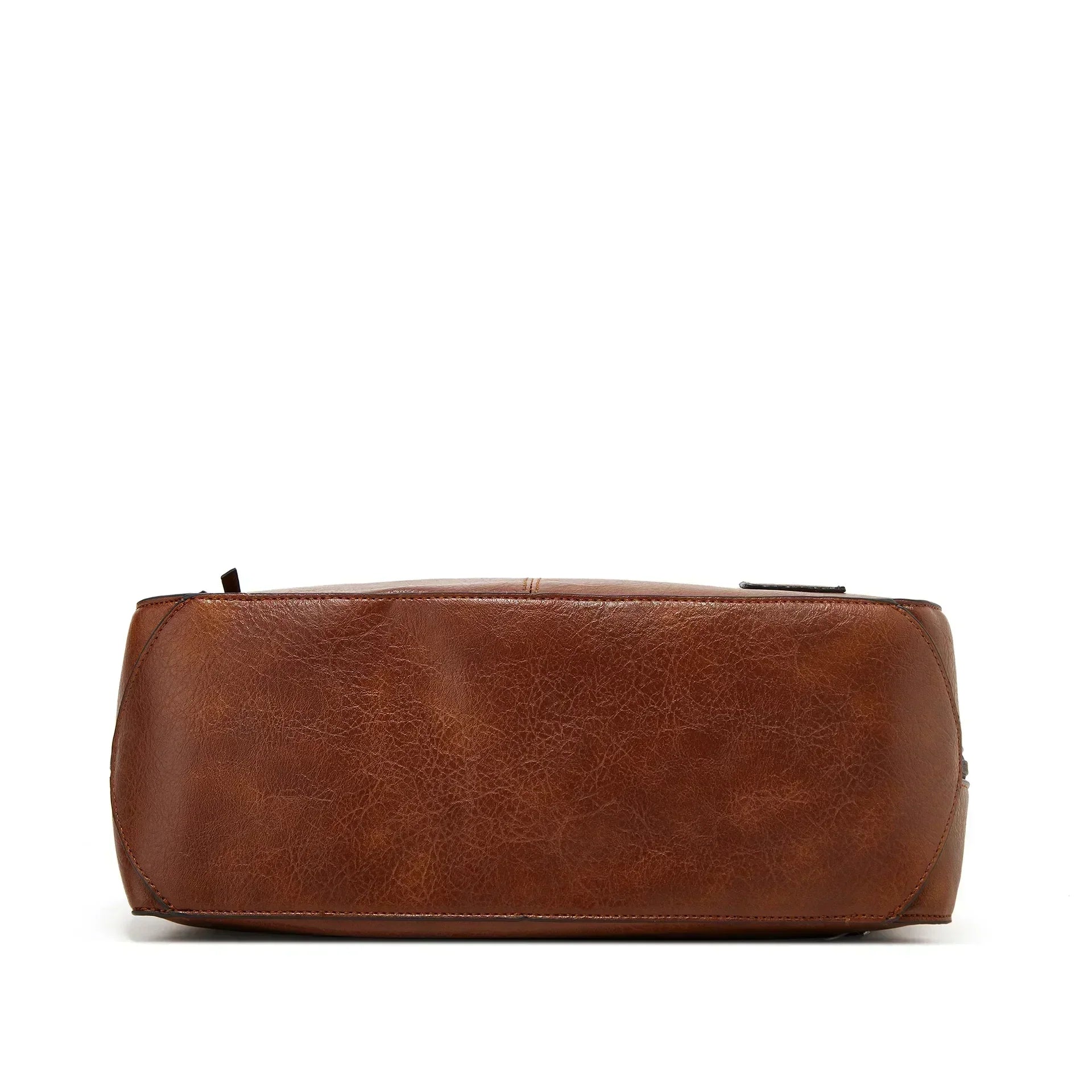 Bolso de hombro vintage de piel Selena de Vega Madrid, con detalles en cuero y diseño clásico para mujer.
