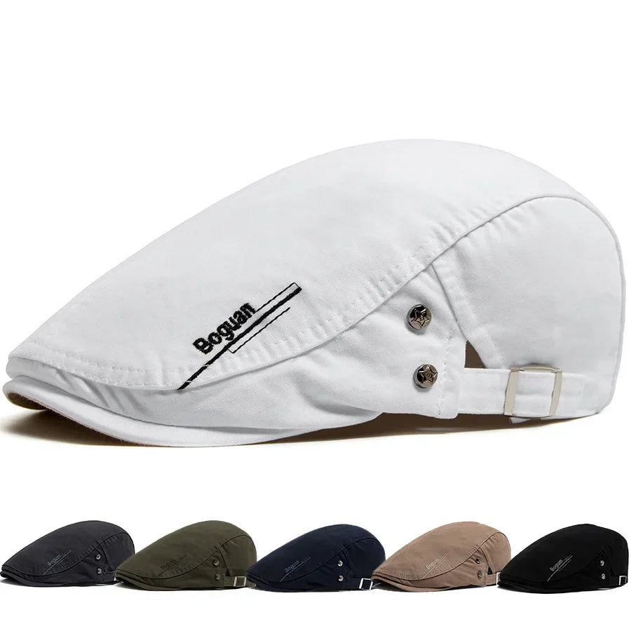 Gorra vintage Bruno de Vega Madrid con lazo decorativo, estilo clásico y elegante en tela de color neutro.