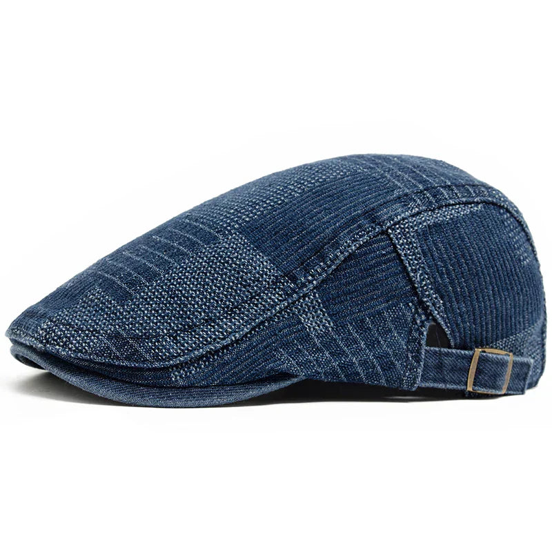 Gorra Capri de mezclilla Nico de Vega Madrid, estilo casual con diseño en denim azul y ajuste cómodo para mujer.