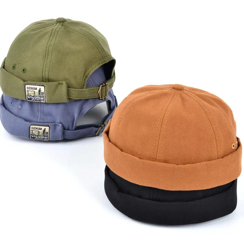 Gorra Docker vintage Iker de Vega Madrid, estilo clásico y resistente, con diseño vintage y logotipo en la parte frontal.