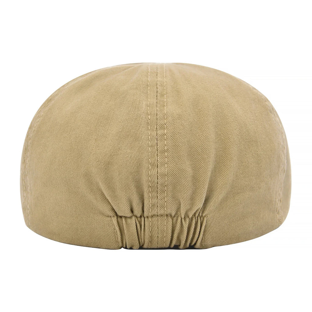 Gorra de golf de algodón Álex de Vega Madrid, con visera y diseño clásico, en color neutro sobre fondo blanco.