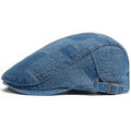 Gorra Capri de denim Nico de Vega Madrid, estilo casual con diseño clásico en color azul claro.