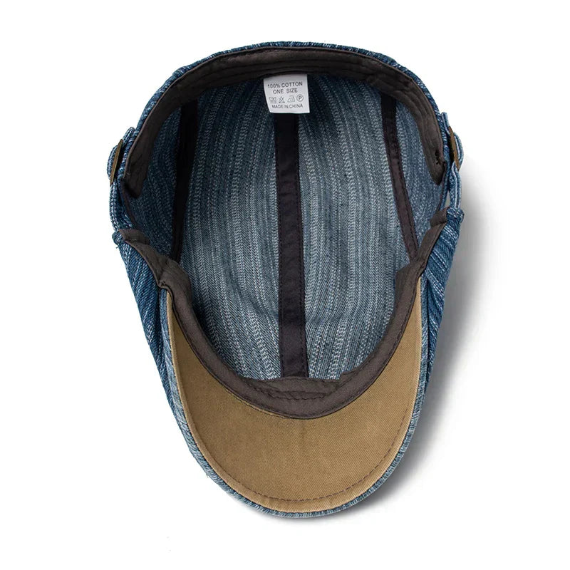 Gorra elegante para hombre Daniel de Vega Madrid, estilo sofisticado y diseño moderno en color neutro.