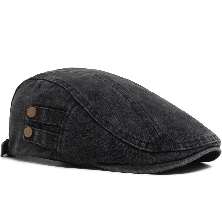 Gorra vintage Heritage Thiago de Vega Madrid, estilo clásico y elegante, con diseño en materiales de alta calidad visible en la imagen.