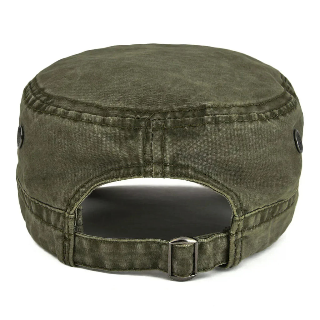 Gorra vintage resistente Diego de Vega Madrid, estilo clásico y duradero, con visera y diseño robusto en color neutro.