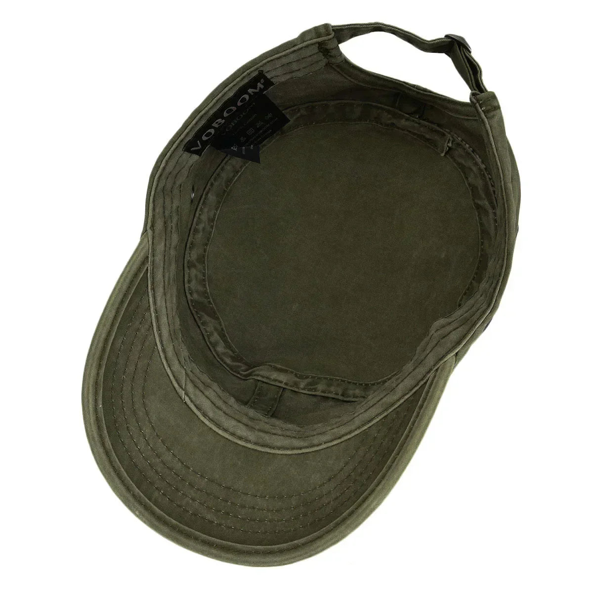 Gorra vintage resistente Diego de Vega Madrid, vista frontal en color oscuro con diseño clásico y resistente al uso.