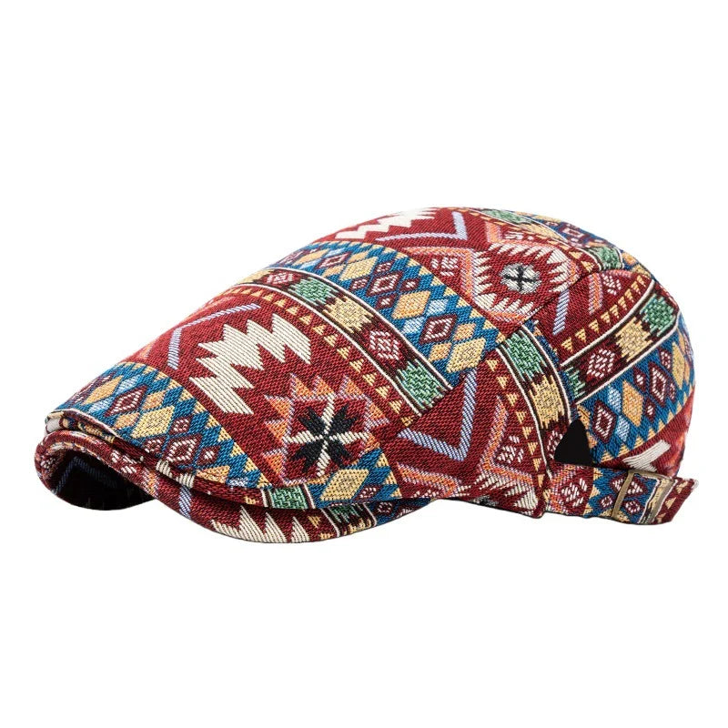 Gorra retro ajustable Vega Madrid en colores vibrantes, vista frontal mostrando el diseño y la forma clásica de la gorra.