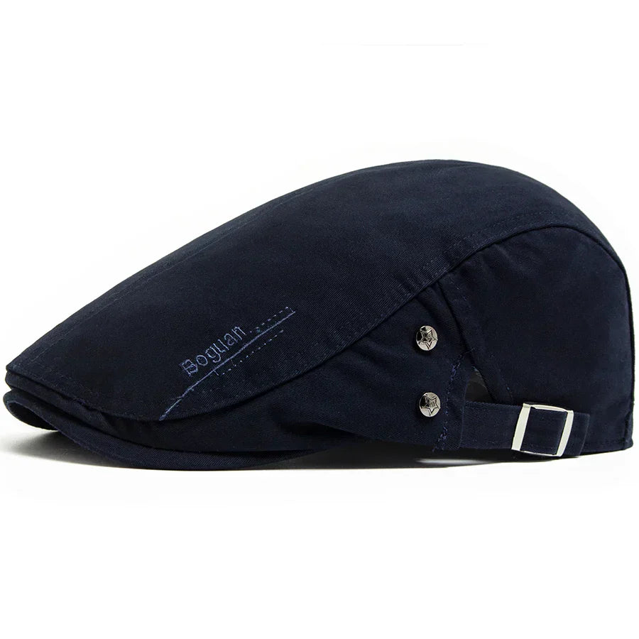 Gorra vintage Vega Madrid Bruno con detalle de lazo, diseño clásico y elegante en tela de color neutro, vista frontal.