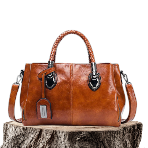 Bolso de piel Cassandra de Vega Madrid, con diseño elegante y acabado en cuero, en color neutro y tamaño compacto.