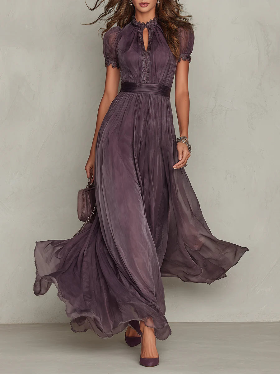 Flavia | Vestido Largo Elegante Violeta
