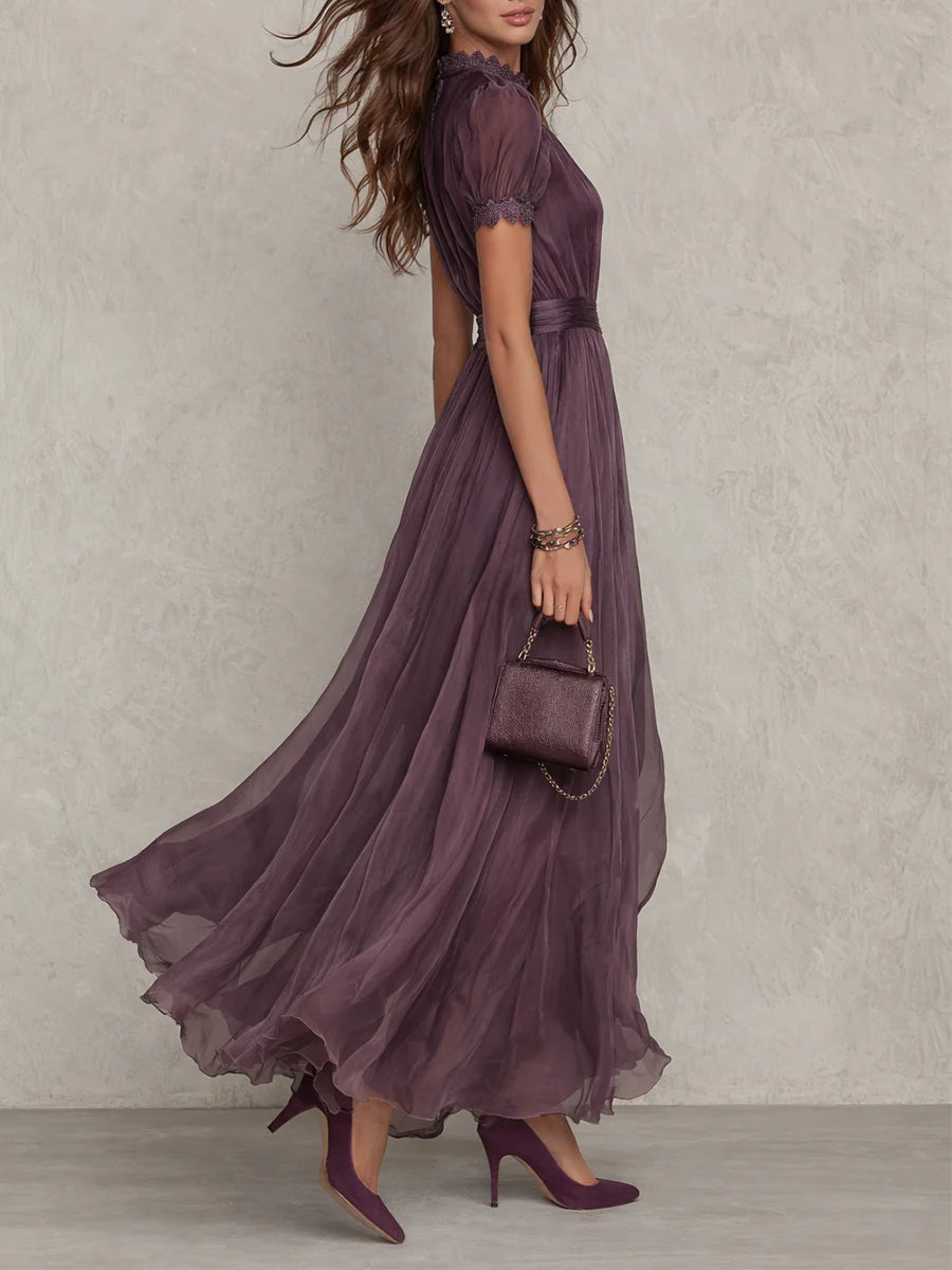 Flavia | Vestido Largo Elegante Violeta