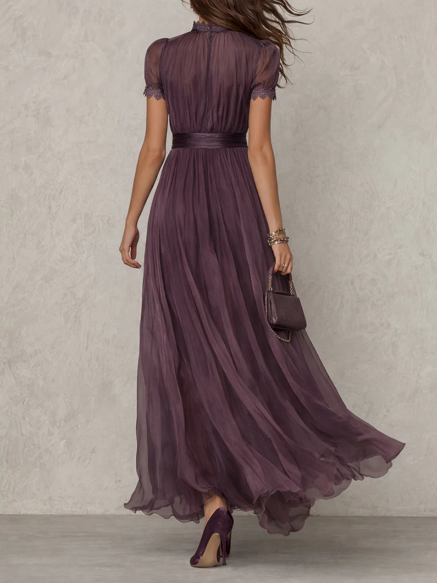 Flavia | Vestido Largo Elegante Violeta