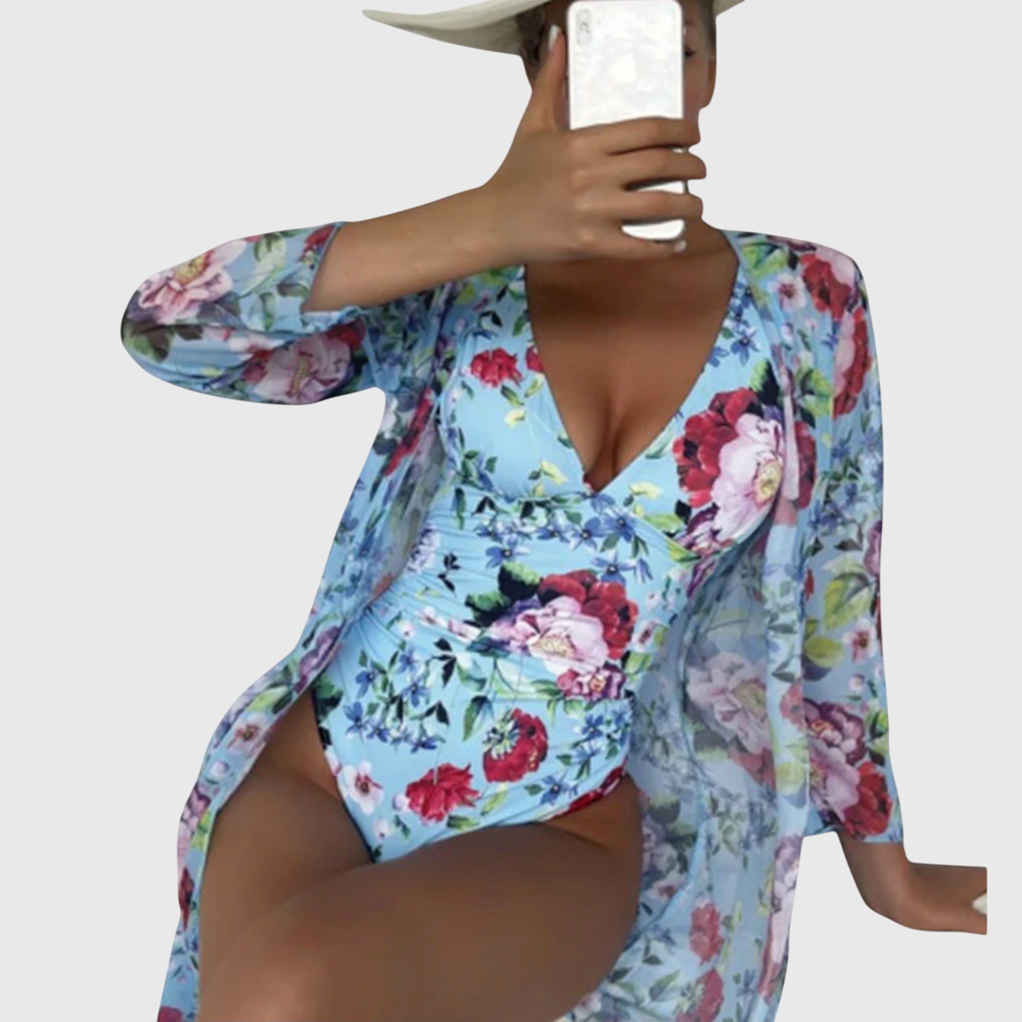 Conjunto de bañador de verano Linnea de Vega Madrid, con diseño moderno y colores vibrantes para mujer.