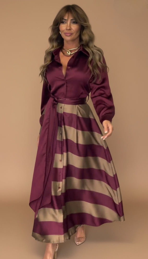 Mila | Vestido Largo a Rayas
