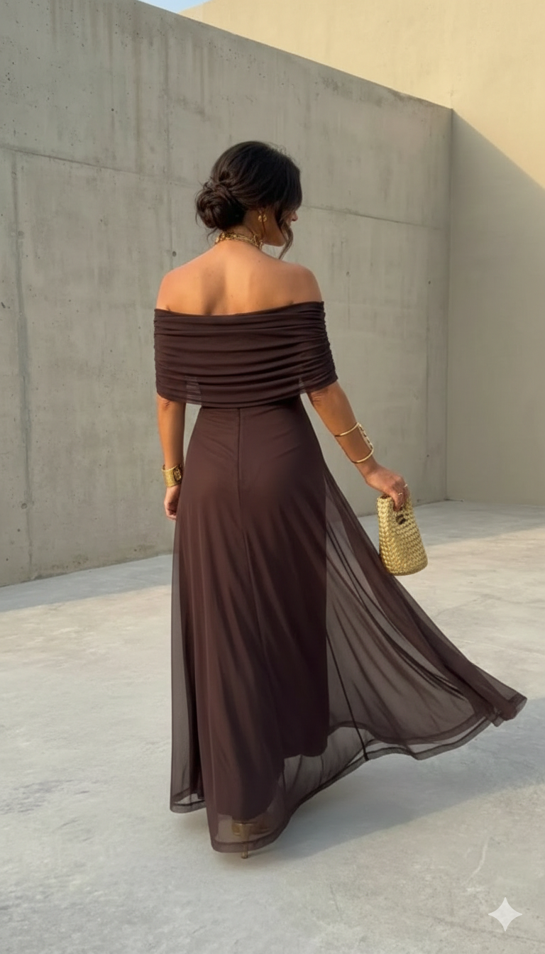 Uma | Vestido Largo Fluido