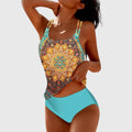 Conjunto de bañador Lina de Vega Madrid, en color vibrante, con detalles de diseño en la parte superior y inferior.