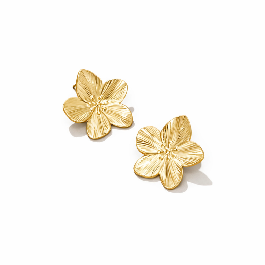 Pendientes Flor Dorada